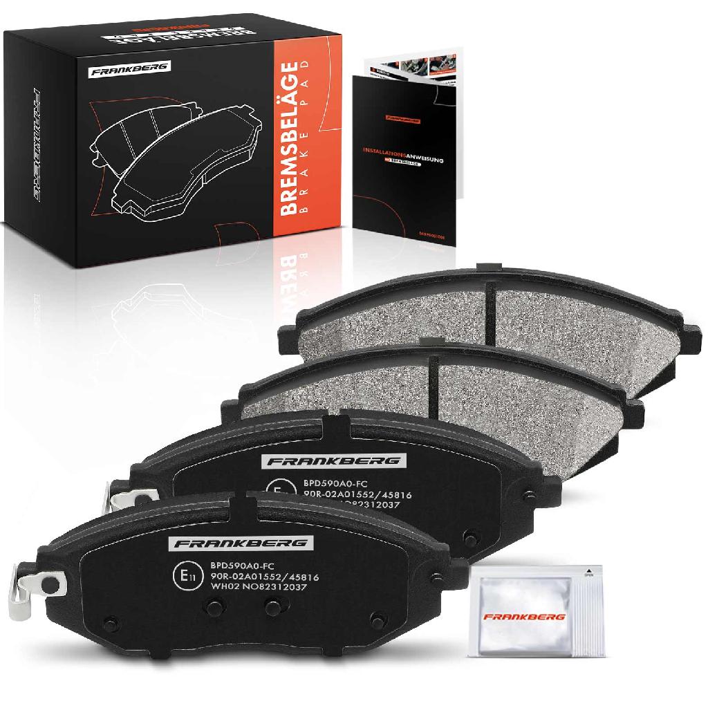 Frankberg 4x Bremsbeläge Vorderachse für Chevrolet Spark M300 1.0L 1.2L 2010-2015