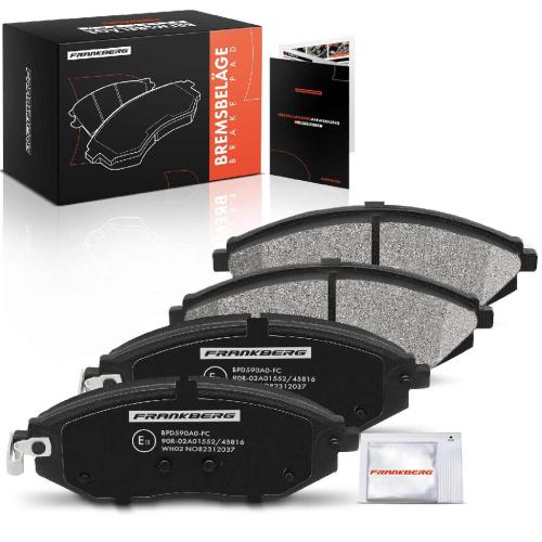 Frankberg 4x Bremsbeläge Vorderachse für Chevrolet Spark M300 1.0L 1.2L 2010-2015 Bild Frankberg 4x Bremsbeläge Vorderachse für Chevrolet Spark M300 1.0L 1.2L 2010-2015