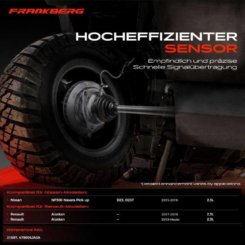 1x ABS Sensor Hinterachse rechts für Nissan NP300 Navara Pick-up Renault Alaskan 2.3L Bj ab 2015 Bild 1x ABS Sensor Hinterachse rechts für Nissan NP300 Navara Pick-up Renault Alaskan 2.3L Bj ab 2015