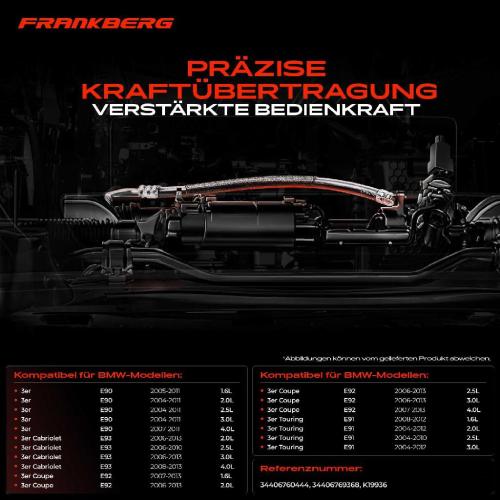 1x Seilzug Feststellbremse Hinterachse beidseitig für BMW 3er Cabriolet Coupe Touring E90 E91 E92 F93 Bild 1x Seilzug Feststellbremse Hinterachse beidseitig für BMW 3er Cabriolet Coupe Touring E90 E91 E92 F93