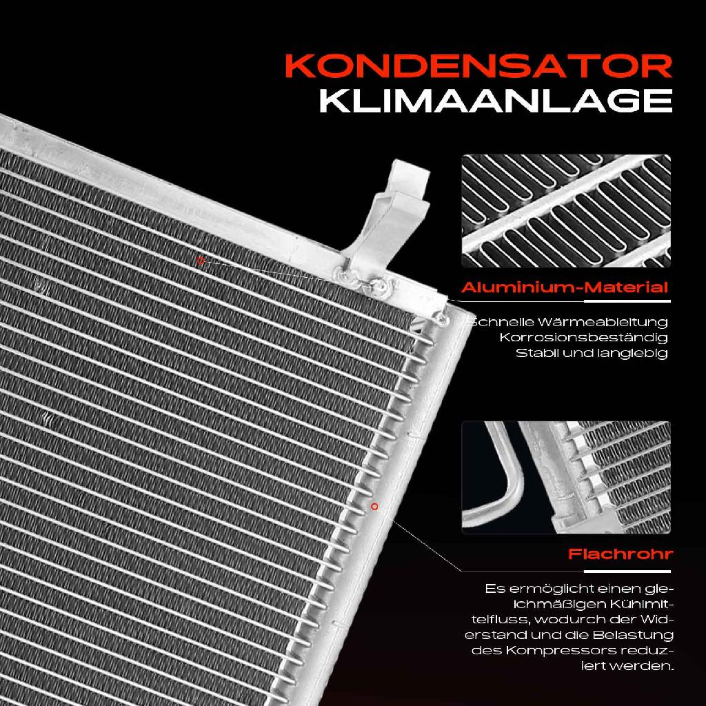 1x Kondensator Klimaanlage für Isuzu D-Max I 2.5L 3.0L 2006-2012