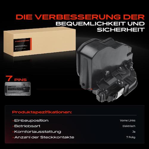 Frankberg 1x Türschloss Vorne Links für BMW E81 E87 F20 F21 E82 F23 F22 F87 F34 F30 F80 E92 F31 F33 F83 F32 F82 F36 E60 Bild Frankberg 1x Türschloss Vorne Links für BMW E81 E87 F20 F21 E82 F23 F22 F87 F34 F30 F80 E92 F31 F33 F83 F32 F82 F36 E60