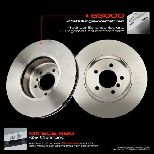 2x Bremsscheiben Vorderachse für BMW 5er Touring E60 E61 6er Cabriolet E63 E64 2003-2010 Bild 2x Bremsscheiben Vorderachse für BMW 5er Touring E60 E61 6er Cabriolet E63 E64 2003-2010