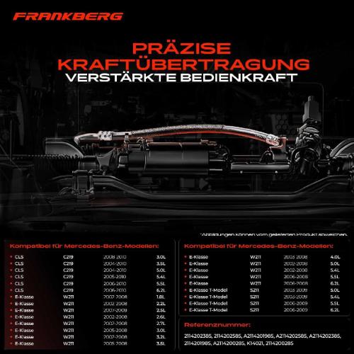 1x Seilzug Feststellbremse Hinterachse rechts für Mercedes-Benz E-Class W211 CLS C219 Bild 1x Seilzug Feststellbremse Hinterachse rechts für Mercedes-Benz E-Class W211 CLS C219