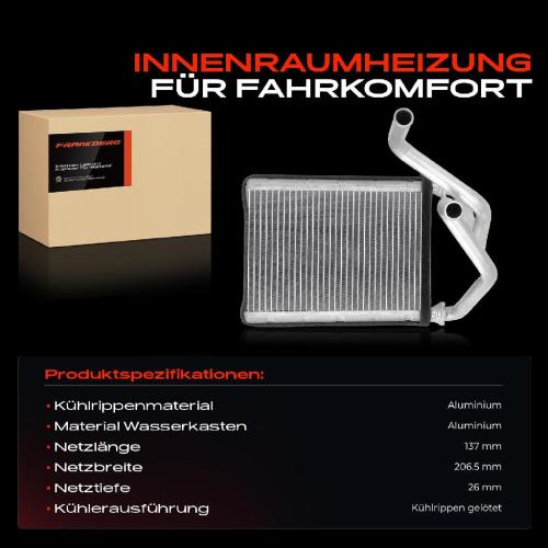 1x Wärmetauscher Innenraumheizung für Honda Jazz III GE GG GP ZA IV GK V GR 1.5L Bild 1x Wärmetauscher Innenraumheizung für Honda Jazz III GE GG GP ZA IV GK V GR 1.5L
