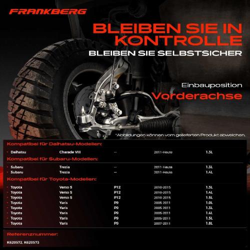 1x Querlenker Vorderachse für Daihatsu Charade VIII Subaru Trezia Toyota Verso S Yaris Bj ab 2005 Bild 1x Querlenker Vorderachse für Daihatsu Charade VIII Subaru Trezia Toyota Verso S Yaris Bj ab 2005