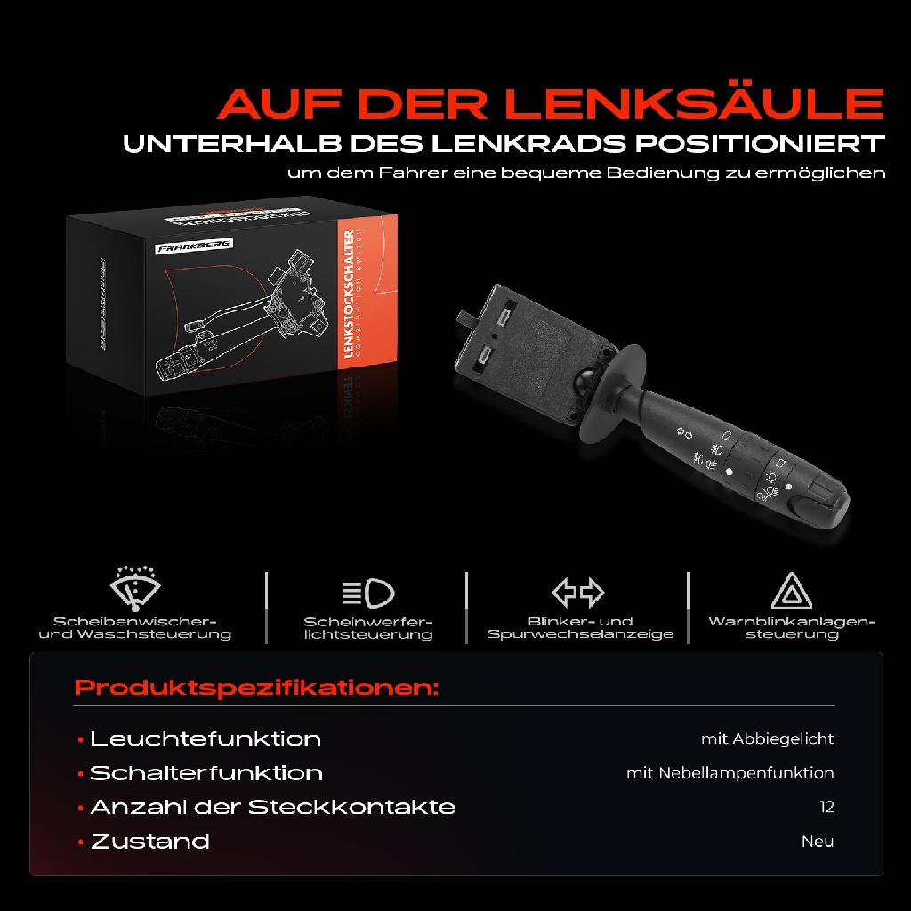 1x Kombischalter Lenkstockschalter für Citroën Xantia X1 X2 Peugeot 406 8B 8E 8C