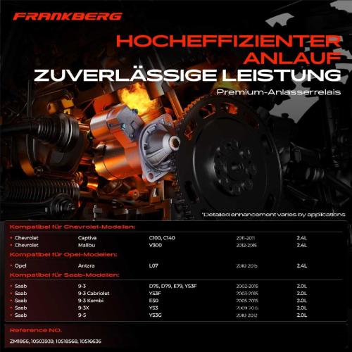 1x Magnetschalter Starter für Saab 9-3 9-5 Opel Antara Chevrolet Captiva 2.0L 2.4L Bild 1x Magnetschalter Starter für Saab 9-3 9-5 Opel Antara Chevrolet Captiva 2.0L 2.4L
