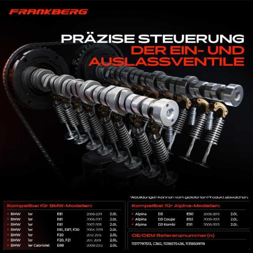 1x Nockenwelle für Alpina D3 BMW 1er 3er E90 320d 5er X1 E84 X3 E83 X5 E85 Bild 1x Nockenwelle für Alpina D3 BMW 1er 3er E90 320d 5er X1 E84 X3 E83 X5 E85