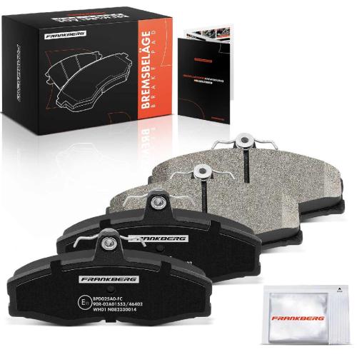 Frankberg 4x Bremsbeläge Vorderachse für Skoda Favorit Forman Pick-up Felicia I Kombi II VW Caddy 1989-2001 Bild Frankberg 4x Bremsbeläge Vorderachse für Skoda Favorit Forman Pick-up Felicia I Kombi II VW Caddy 1989-2001