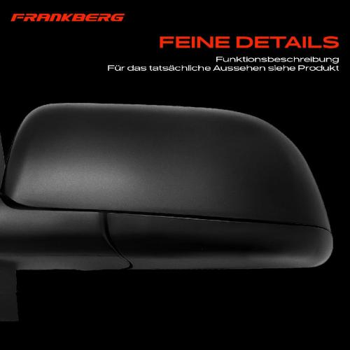 Frankberg 1x Außenspiegel Links für VW Polo 9A 9N 9A2 9A4 9A6 9N2 1.2L 1.4L 1.9L 2001-2012 Bild Frankberg 1x Außenspiegel Links für VW Polo 9A 9N 9A2 9A4 9A6 9N2 1.2L 1.4L 1.9L 2001-2012