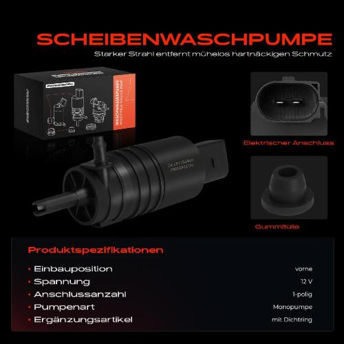 1x Waschwasserpumpe Scheibenreinigung Vorne für BMW E81 E87 F20 E91 F31 F90 G30 Bild 1x Waschwasserpumpe Scheibenreinigung Vorne für BMW E81 E87 F20 E91 F31 F90 G30