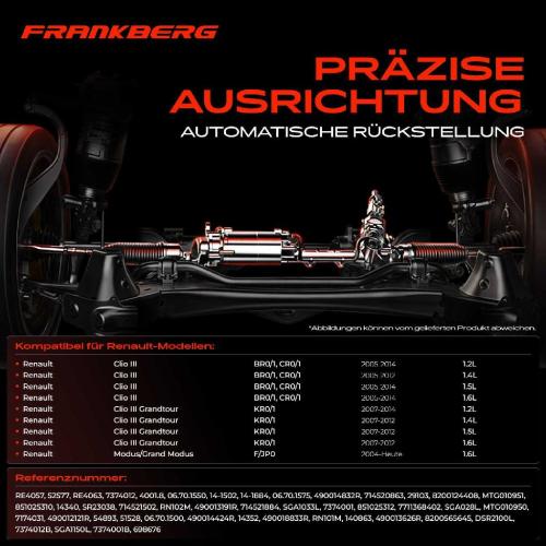 1x Lenkgetriebe Servolenkgetriebe für Renault Clio III Modus/Grand Modus 1.2L-1.6L Bild 1x Lenkgetriebe Servolenkgetriebe für Renault Clio III Modus/Grand Modus 1.2L-1.6L