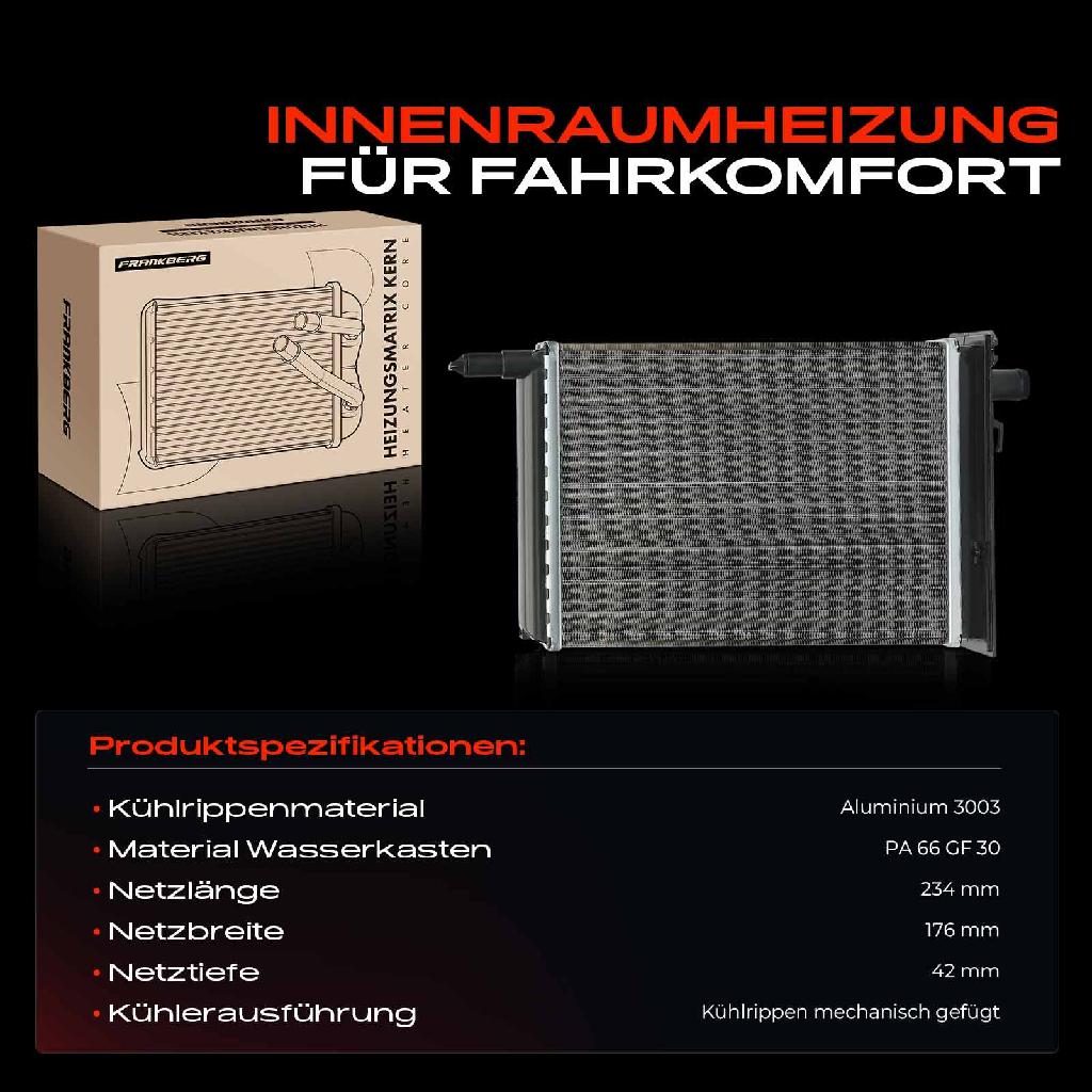 1x Wärmetauscher Innenraumheizung für Opel Vivaro Renault Trafic Nissan Primastar