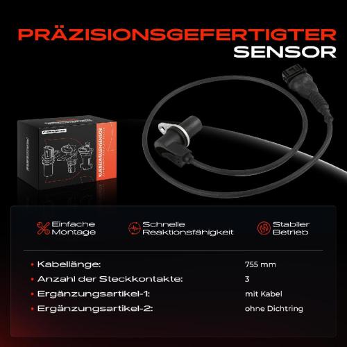 1x Kurbelwellensensor Impulsgeber für BMW E36 320-328i E39 520-528i E38 728i 1991-1998 2.0L 2.5L 2.8L Bild 1x Kurbelwellensensor Impulsgeber für BMW E36 320-328i E39 520-528i E38 728i 1991-1998 2.0L 2.5L 2.8L