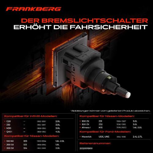 1x Bremslichtschalter für Nissan Almera I Bluebird Cabstar E Terrano Sunny II Opel Bild 1x Bremslichtschalter für Nissan Almera I Bluebird Cabstar E Terrano Sunny II Opel