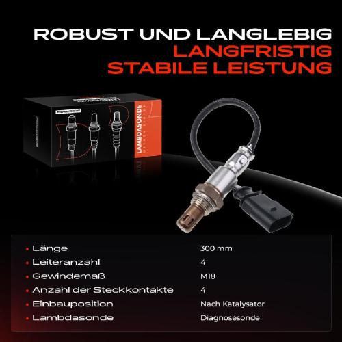 1x Lambdasonde Diagnosesonde Nach Katalysator für VW Golf VI Audi A1 A3 A4 A5 A6 A7 A8 Q7 Seat Skoda Bild 1x Lambdasonde Diagnosesonde Nach Katalysator für VW Golf VI Audi A1 A3 A4 A5 A6 A7 A8 Q7 Seat Skoda