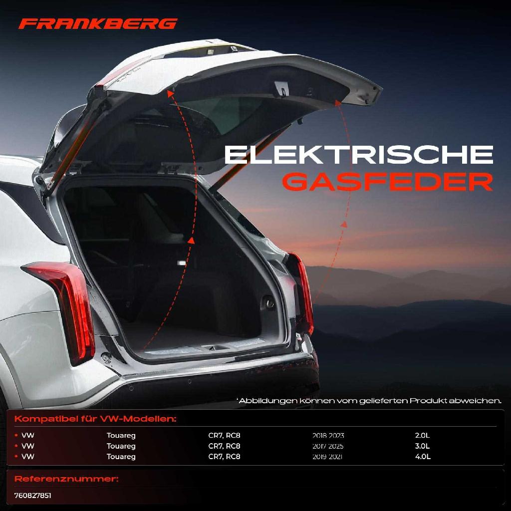 1x Gasfeder Elektrisch Heckklappe Hinten Links oder Rechts für VW Touareg CR7 2.0L 3.0L 4.0L 2017-2023