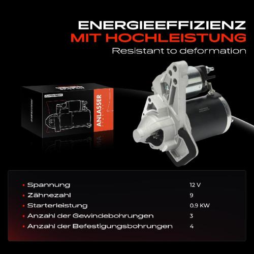 Frankberg 1x Anlasser Starter für Mercedes-Benz Citan Kasten/MPV W415 Citan Tourer Renault Captur I H5 J5 Clio IV Bild Frankberg 1x Anlasser Starter für Mercedes-Benz Citan Kasten/MPV W415 Citan Tourer Renault Captur I H5 J5 Clio IV