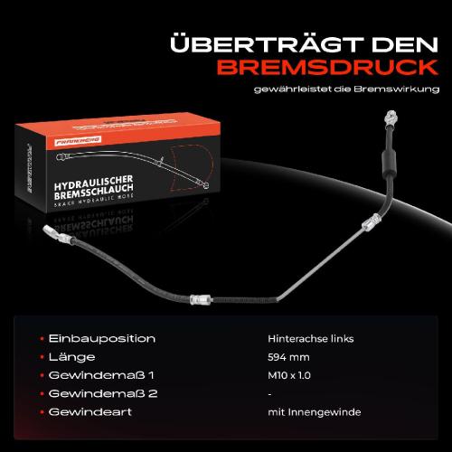 1x Bremsschlauch Bremsschläuche Hinterachse Links für Land Rover Range Rover III LM L322 Bild 1x Bremsschlauch Bremsschläuche Hinterachse Links für Land Rover Range Rover III LM L322