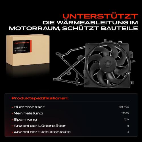 Frankberg 1x Motorkühller Einfachlüfter mit Kühlerlüfterrahmen Opel Vectra B 31_ 38_ J96 Bild Frankberg 1x Motorkühller Einfachlüfter mit Kühlerlüfterrahmen Opel Vectra B 31_ 38_ J96