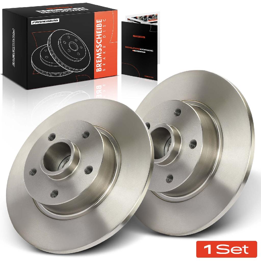 Frankberg 2x Bremsscheiben Hinterachse für Opel Vivaro B Kasten Combi Pritsche/Fahrgestell Renault Trafic III Bus