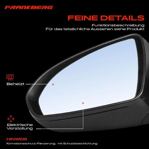 1x Außenspiegel Links für Smart Fortwo Cabrio Coupe 451 0.8L 1.0L Bj ab 2007 Bild 1x Außenspiegel Links für Smart Fortwo Cabrio Coupe 451 0.8L 1.0L Bj ab 2007