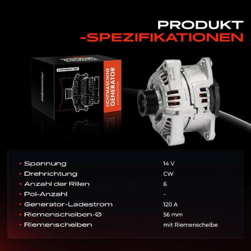 1x Lichtmaschine Generator für Opel Omega B V94 Caravan V94 2.6L 3.6L Bild 1x Lichtmaschine Generator für Opel Omega B V94 Caravan V94 2.6L 3.6L