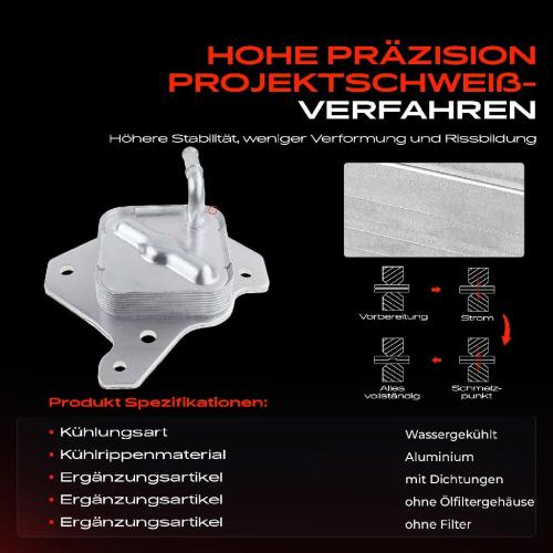 Frankberg 1x Ölkühler Motoröl für Toyota Auris E18 Corolla E15 Urban Cruiser P1 Yaris 1.4L Bild Frankberg 1x Ölkühler Motoröl für Toyota Auris E18 Corolla E15 Urban Cruiser P1 Yaris 1.4L