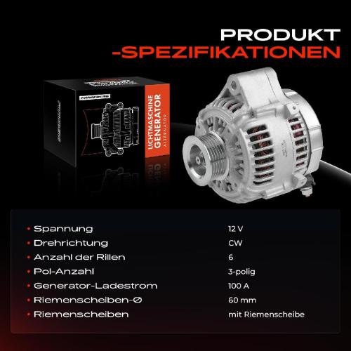 1x Lichtmaschine Generator für Lexus LS 400 F1 1990-1992 Bild 1x Lichtmaschine Generator für Lexus LS 400 F1 1990-1992