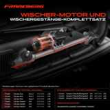 Frankberg 1x Wischerarm Scheibenwischer Vorne für Citroën Jumper Peugeot Boxer Fiat