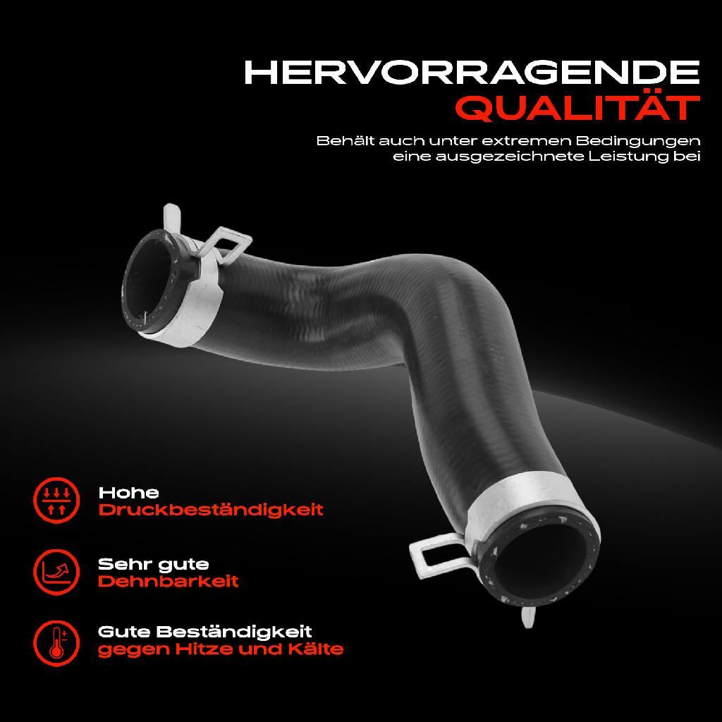 1x Kühlerschlauch Turboschlauch für Fiat Fiorino Kasten/MPV 225 Qubo 1.2L Bj ab 2007