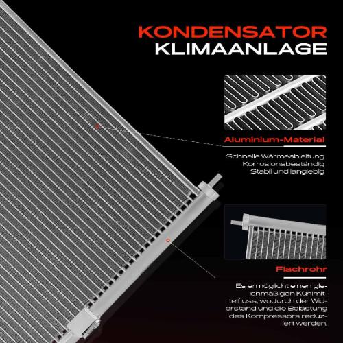 1x Kondensator Klimaanlage für Honda Civic VII Hatchback EP 1.7L 2002-2005 Bild 1x Kondensator Klimaanlage für Honda Civic VII Hatchback EP 1.7L 2002-2005
