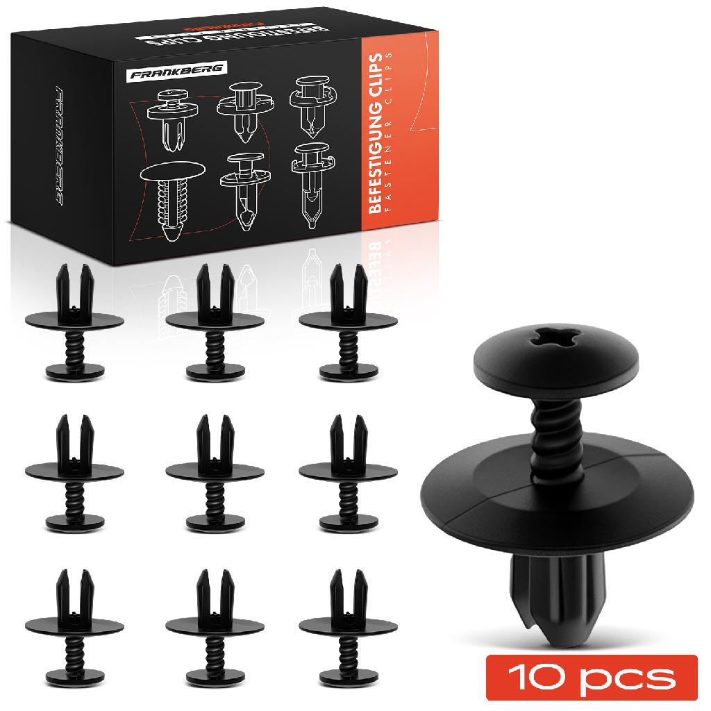 10x Befestigungsclips Verkleidung Motorhaube Stoßstange für BMW E36 E46 E90 E91 F30 E81 E87