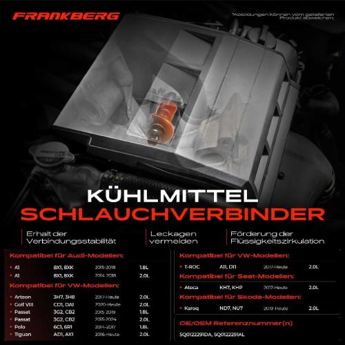 1x Wasserpumpe Kühlerschlauch für VW Golf Passat Audi A3 Seat Bild 1x Wasserpumpe Kühlerschlauch für VW Golf Passat Audi A3 Seat