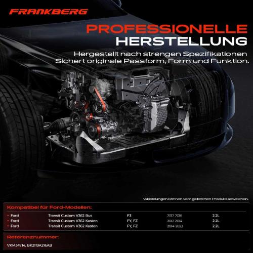 1x Umlenkrolle Führungsrolle für Ford Transit Custom 2.2L 2012-2020 Bild 1x Umlenkrolle Führungsrolle für Ford Transit Custom 2.2L 2012-2020