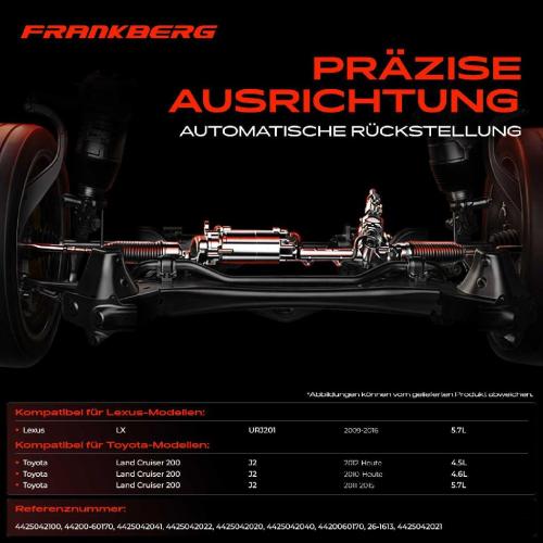 Frankberg 1x Lenkgetriebe Servolenkgetriebe für Toyota Land Cruiser 200 Lexus LX570 URJ201 Bild Frankberg 1x Lenkgetriebe Servolenkgetriebe für Toyota Land Cruiser 200 Lexus LX570 URJ201