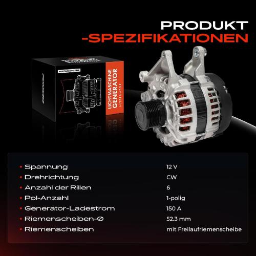 1x Lichtmaschine Generator für Mercedes-Benz W204 S204 W212 S212 X204 W447 Bild 1x Lichtmaschine Generator für Mercedes-Benz W204 S204 W212 S212 X204 W447