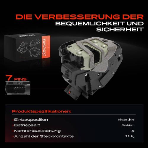 1x Türschloss Hinten Links für Volvo S60 II V60 I XC60 1.5L 1.6L 2.0L 2.4L 2.5L 3.0L 3.2L 2008-2018 Bild 1x Türschloss Hinten Links für Volvo S60 II V60 I XC60 1.5L 1.6L 2.0L 2.4L 2.5L 3.0L 3.2L 2008-2018