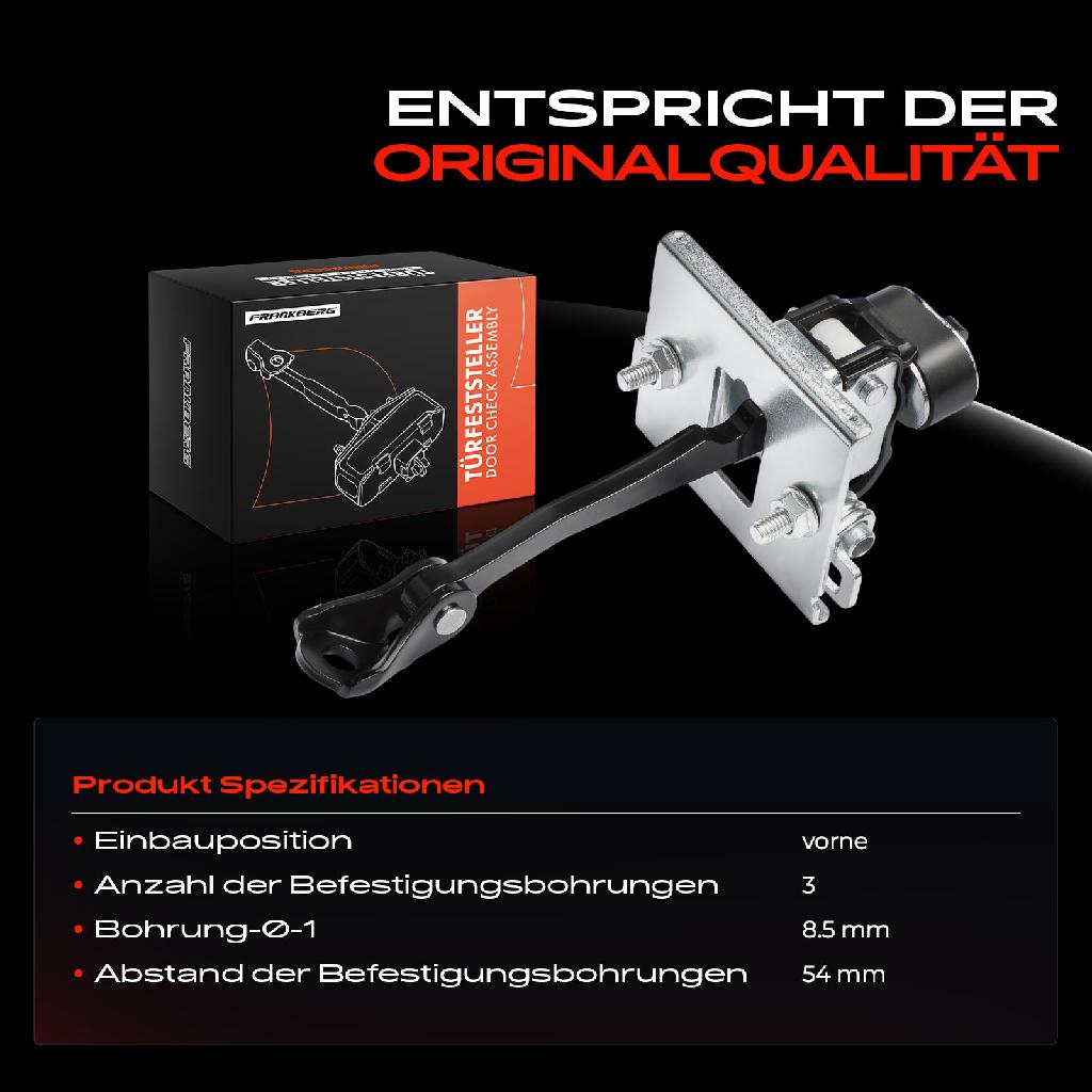 1x Türfeststeller Türfangband Türstopper Vorne für Peugeot 308 CC 2009-2014