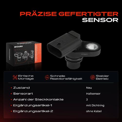 1x Nockenwellenposition Sensor für Mercedes-Benz A-Klasse W177 V177 C-Klasse W205 CLA Bild 1x Nockenwellenposition Sensor für Mercedes-Benz A-Klasse W177 V177 C-Klasse W205 CLA
