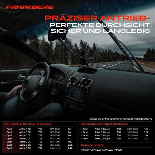 Frankberg 1x Wischermotor Scheibenwischermotor Hinten für Opel Astra G CC T98 1998-2005 Bild Frankberg 1x Wischermotor Scheibenwischermotor Hinten für Opel Astra G CC T98 1998-2005