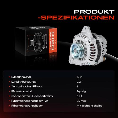 1x Lichtmaschine Generator für Mitsubishi Pajero II V2W Pajero Sport I 3.0L-3.5L Bild 1x Lichtmaschine Generator für Mitsubishi Pajero II V2W Pajero Sport I 3.0L-3.5L