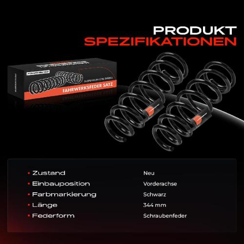 Frankberg 2x Fahrwerksfeder Vorderachse für Honda Accord VIII CU Kombi CW 2008-2015 Bild Frankberg 2x Fahrwerksfeder Vorderachse für Honda Accord VIII CU Kombi CW 2008-2015