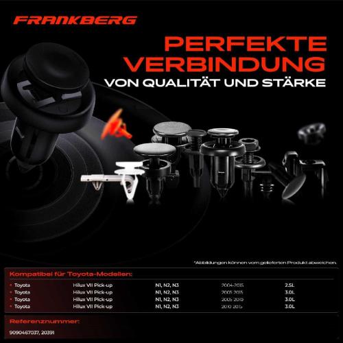 20x Befestigungsclips Kotflügel für Toyota Hilux VII Pick-up N1 N2 N3 2004-2015 Bild 20x Befestigungsclips Kotflügel für Toyota Hilux VII Pick-up N1 N2 N3 2004-2015