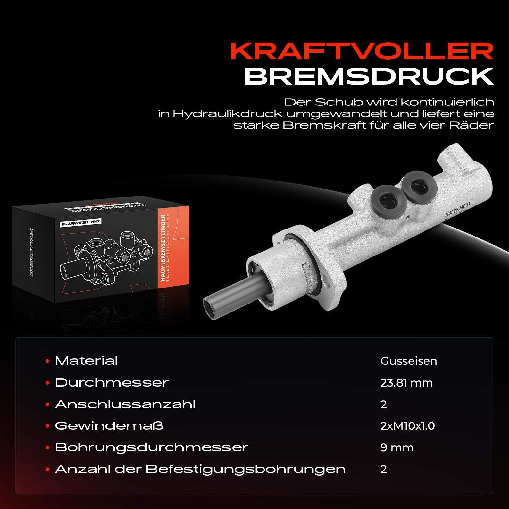 1x Hauptbremszylinder Bremszylinder für VW LT 28-35 II Mercedes-Benz B901 B903 B904