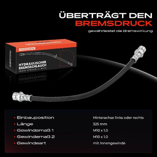 1x Bremsschlauch Bremsschläuche Hinterachse Links oder Rechts für KIA Rio II JB Rio DC 1.4L 1.5L Bild 1x Bremsschlauch Bremsschläuche Hinterachse Links oder Rechts für KIA Rio II JB Rio DC 1.4L 1.5L