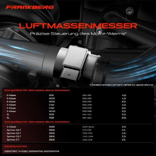 1x Luftmassenmesser für Mercedes-Benz E-Klasse S210 W210 S-Klasse C140 W140 SL R129 4.2L 5.0L 6.0L 1992-2001 Bild 1x Luftmassenmesser für Mercedes-Benz E-Klasse S210 W210 S-Klasse C140 W140 SL R129 4.2L 5.0L 6.0L 1992-2001