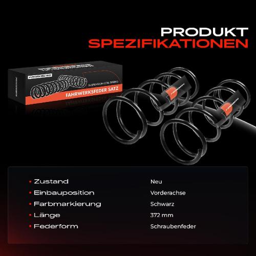 Frankberg 2x Fahrwerksfeder Vorderachse für Nissan Almera I N15 Almera I Hatchback 1.4L 1.6L 1997-2000 Bild Frankberg 2x Fahrwerksfeder Vorderachse für Nissan Almera I N15 Almera I Hatchback 1.4L 1.6L 1997-2000