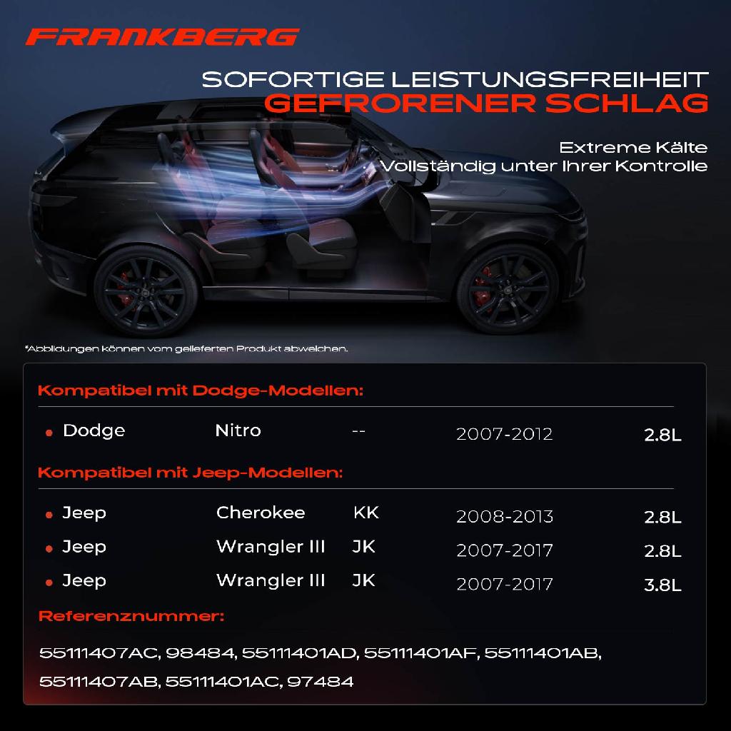 1x Klimakompressor für Jeep Wrangler JK Nitro Cherokee KK 2.8L 3.8L 2007-2011